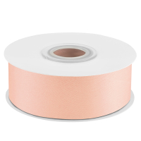Лента атласная (2,5см*22,85м) Нежный персик, 1 шт.