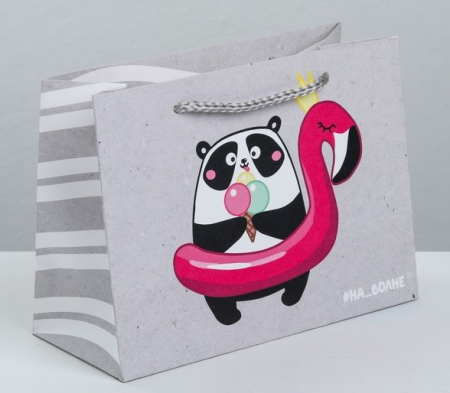 Пакет подарочный (19,5*14,5*8,5см), На волне, 1 шт.