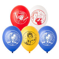 Шар (14"/35см) С ДР Буратино, Ассорти, 50 шт.