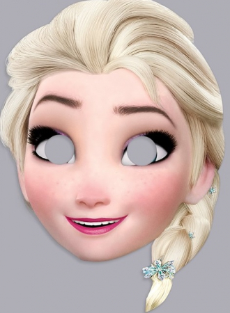 Маска карнавальная "Холодное сердце", (Эльза), 15,6х21,5 см, 1шт.