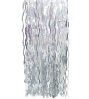 Гирлянда Дождик волнистый (100*50см), Серебро, Голография, 1 шт.