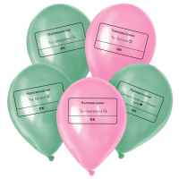 Шар (12"/30см) Напоминание, Ассорти, 25 шт.