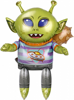 Шар (30''/76 см) Ходячая Фигура, Инопланетянин, 1 шт. в упак. Шар (30''/76 см) Ходячая Фигура, Инопланетянин, 1 шт. в упак.