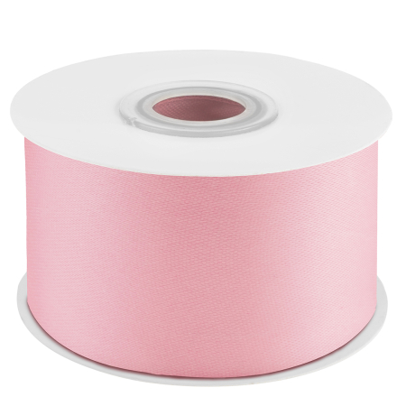 Лента атласная (3,8см*22,85м) Светло-розовый, 1 шт.