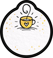 Бирка (5,5*6 см),"С Днем рождения!", Кофе, 1 шт.