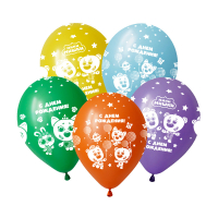 Шар (12"/30см) СДР Мини-Мишки, 5 ст.,  50 шт. 