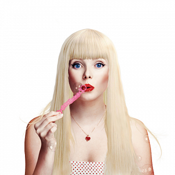 Парик "Медиум", Блондинка, 1 шт. 