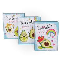 Коробка прямоугольная (19*15*9см), Авокадо радужный, 1 шт.