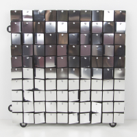 Декоративная панель Пайетки (30*30см), Серебро, Металлик, 1 шт.