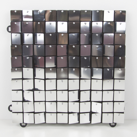 Декоративная панель Пайетки (30*30см), Серебро, Металлик, 1 шт.