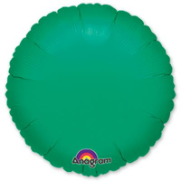 Шар (18"/46см) Круг, Зеленый, 1 шт.