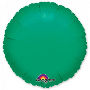 Шар (18"/46см) Круг, Зеленый, 1 шт.
