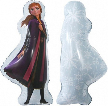 Шар (32''/80 см) Фигура, Холодное сердце, Анна, 1 шт.