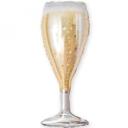 Шар (37''/94 см) Фигура, Фужер в звездах, 1 шт.