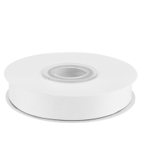 Лента атласная (1,2см*22,85м) Белый, 1 шт.