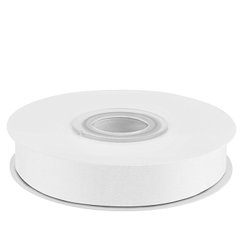 Лента атласная (1,2см*22,85м) Белый, 1 шт.