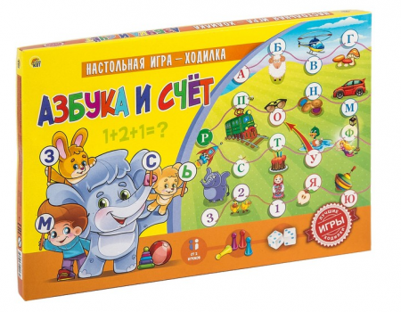 Игра бродилка "Азбука и счет", 1 шт.