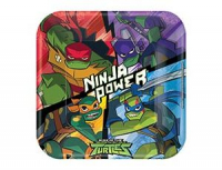 Тарелки бумажные (23см), Черепашки-Ниндзя, 8 шт.