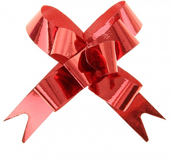 Бант-бабочка (1,2см), Красный, 1 шт.