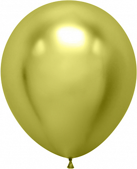 Шар (18''/46см) Лайм, Хром, 10 шт.