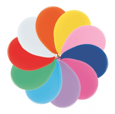 Шар (12''/30см) Ассорти (000), Пастель, 10 шт.