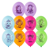 Шар (14"/36 см) Царевны, Ассорти, Пастель, 5шт.