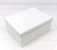 Коробка прямоугольная (20,7*14,3*8,5см), Белая, 1 шт.