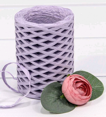 Рафия бумажная (150м), Сиреневая, 1 шт.