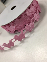 Лента декоративная (18мм*22,85м), Розовая коляска, 1 шт.