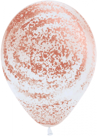 Шар (12''/30 см) Морозное граффити, Розовое золото (005), агат, 25 шт.