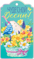 Открытка (10,6*11,4 см) "Чудесной весны!", 1 шт.