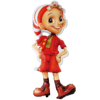 Шар (35"/89см) Фигура, Буратино, 1 шт.