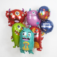 Шар (26''/66см) Фигура, Монстрик Маркус, Красный, 1 шт.