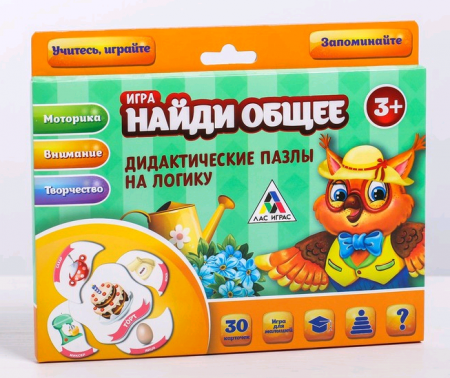 Игра серии логические цепочки "Найди общее", 1 шт.