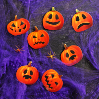 Карнавальный набор "Тыквы" паутина, декор, 1 шт.