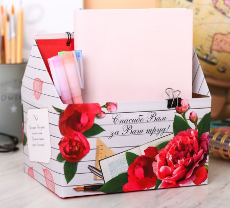 Планер-шкатулка "Лучший учитель", 50 листов, 1 шт.