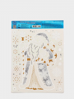 Оформительская наклейка, "Дедушка Мороз", 1 шт.