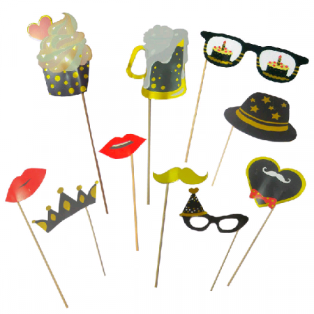 Набор аксессуаров для фотосессии, "Стильная Вечеринка", 10 предметов.