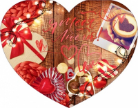 Открытка-отношение (17*13,2см), Я тебя люблю, 1 шт.