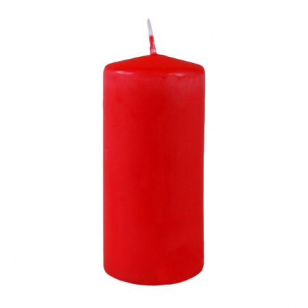 Свеча пенёк (5*11,5см), "Красная", 1 шт.