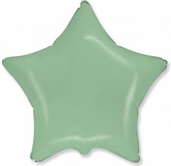 Шар (18''/46см) Звезда, Мятный, Макарунс, 1 шт.