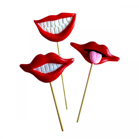 Набор для фотосессии, полимерный, "Улыбки", 3 шт.