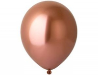 Шар (5"/13см) Розовое золото, хром, 50 шт.