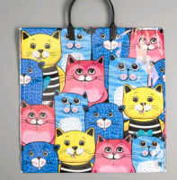 Пакет полиэтиленовый (36*37см), Кошачья компания, с пластиковой ручкой, 1 шт.