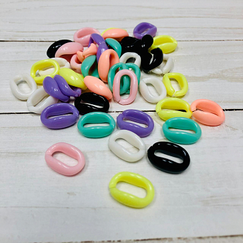 Звено пластиковое (1,1*1,6см), Ассорти, 50 шт.