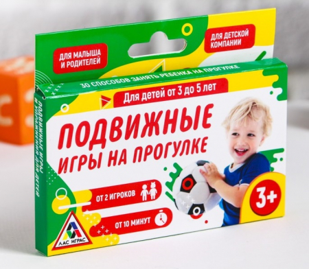 Серия игр "Подвижные игры для детей. На прогулке: от 3 до 5 лет", 1 шт.