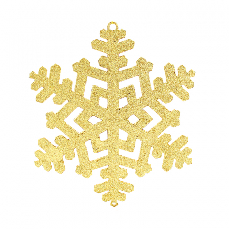 Украшение (28см), "Большая снежинка", Блестящая, 1 шт.
