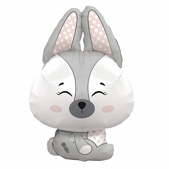 Шар (14"/36см) Мини-фигура, Зайчик, Волшебный лес, 1 шт. Шар (14"/36см) Мини-фигура, Зайчик, Волшебный лес, 1 шт.