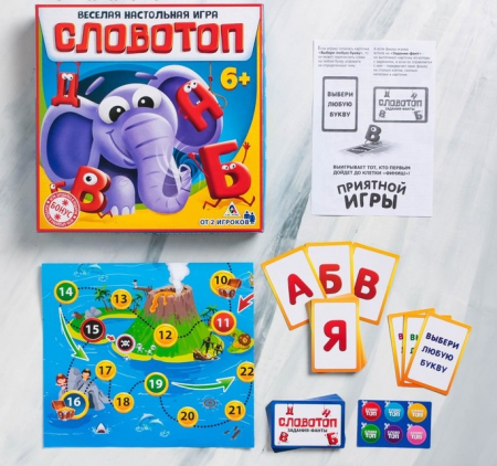 Игра настольная, Словотоп, 1 шт.