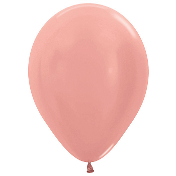 Шар (12"/30см) Розовое Золото (568), Металлик, 10 шт.